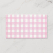 Pink Pumpkin Gingham Boeken voor Baby Enclosure Informatiekaartje (Achterkant)