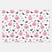 PINK PUMPKIN HALLOEEN INPAKPAPIER VEL (Voorkant 3)