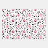 PINK PUMPKIN HALLOEEN INPAKPAPIER VEL (Voorkant)