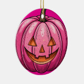 Pink Pumpkin Halloween Ornament (Rechts)