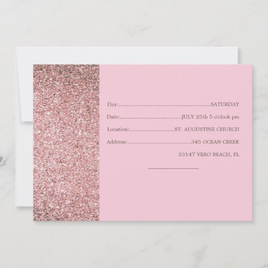 PINK Pumpkin Harvest - Flat Save the Date Kaart (Achterkant)