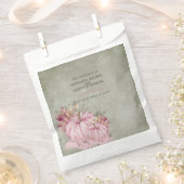 PINK Pumpkin Harvest - Wedding Favor Bag Bedankzakje (Geknipt)