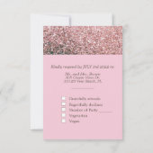 PINK Pumpkin Herfst Harvest - Wedding RSVP Kaart (Achterkant)