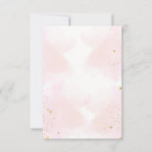 Pink Pumpkin wenst voor het baby shower spel Kaart (Achterkant)