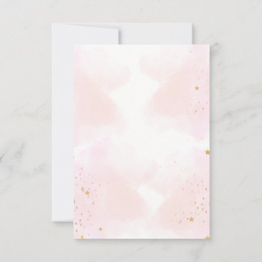 Pink Pumpkin wenst voor het baby shower spel Kaart (Achterkant)