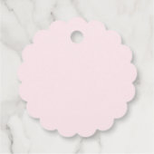 Pink Pumpkins Baby shower Bedankt Bedankjes Labels (Achterkant)