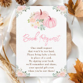 Pink Pumpkins Floral Book Request Informatiekaartje
