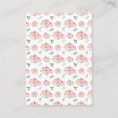 Pink Pumpkins Floral Book Request Informatiekaartje (Achterkant)