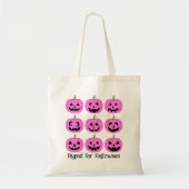 Pink Pumpkins gehyped voor Halloween Tote Bag (Voorkant)