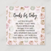 Pink Pumpkins Girl Baby Book Request Informatiekaartje (Voorkant)
