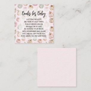 Pink Pumpkins Girl Baby Book Request Informatiekaartje