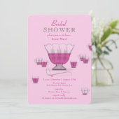 Pink Punch Crystal Punch Bowl Vrijgezellenfeest Ui Kaart (Staand voorkant)