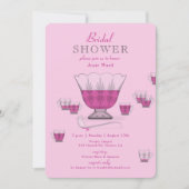 Pink Punch Crystal Punch Bowl Vrijgezellenfeest Ui Kaart (Voorkant)