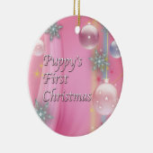 Pink Puppy's Eerste Kerstboom Ornament (Rechts)