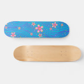 pink purple and blue persoonlijk skateboard (Horizontaal)