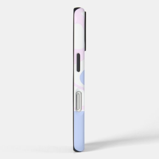 Pink Purple Blue Abstract Personalized Name Case-Mate iPhone Case (Achterkant / Rechts)