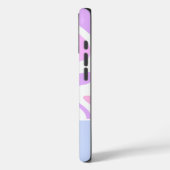 Pink Purple Blue Abstract Personalized Name Case-Mate iPhone Case (Achterkant / Links)