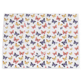 Pink Purple Butterflies Groot Cadeauzakje (Voorkant)