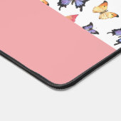 Pink Purple Butterflies Monogram Name Bureaumat (Hoek)