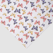 Pink Purple Butterflies Tissuepapier (Detail)