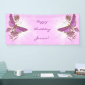 Pink Purple Butterfly Spandoek (Beurs)