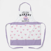 Pink Purple Cupcake Customizable Bakery Schort (Voorkant)