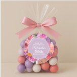 Pink Purple Flowers 50th Birthday Party Bedankt Ronde Sticker<br><div class="desc">Mooie roze en paarse waterverf florale 50ste verjaardagsfeestje: "Dank u" envelop zeehondenstickers voor de viering van een vrouw. Tekst zegt: "Dank je dat je naar je verjaardagsfeestje bent gekomen." De tekst en de doopvont zijn volledig klantgericht, zodat kunnen deze stickers voor iedereen en om het even welke leeftijd worden ontworpen....</div>