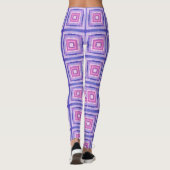 Pink & Purple Geometric Square Leggings (Achterkant)