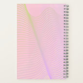 Pink & Purple Lined Waves Notebook Notitieboek (Achterkant)