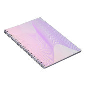Pink & Purple Lined Waves Notebook Notitieboek (Rechterzijde)