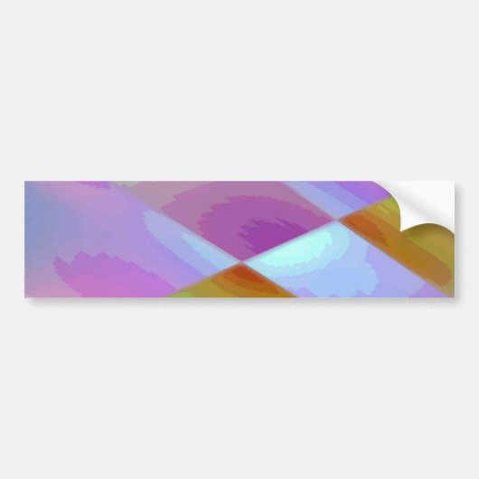 Pink Purple Multicolored abstract pattern editable Bumpersticker (Voorkant)
