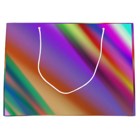 Pink Purple multicolored abstract pattern editable Groot Cadeauzakje (Voorkant)