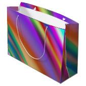 Pink Purple multicolored abstract pattern editable Groot Cadeauzakje (Achterkant Gekanteld)