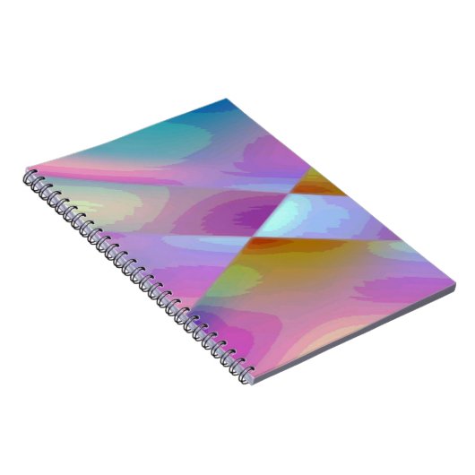 Pink Purple Multicolored abstract pattern editable Notitieboek (Rechterzijde)
