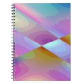 Pink Purple Multicolored abstract pattern editable Notitieboek (Voorkant)