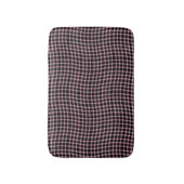 Pink Purple Plaid Checker Seamless Pattern Badmat (Voorkant Verticaal)