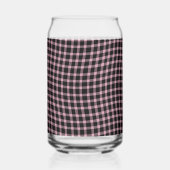 Pink Purple Plaid Checker Seamless Pattern Blikvorm Glas (Achterkant)