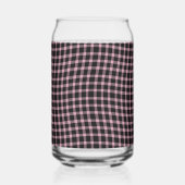 Pink Purple Plaid Checker Seamless Pattern Blikvorm Glas (Links)