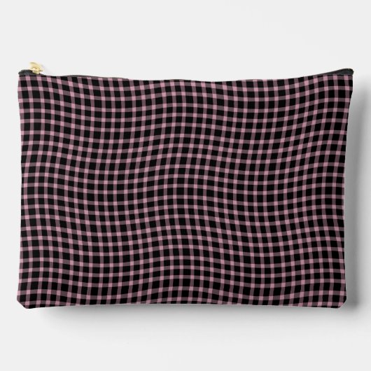 Pink Purple Plaid Checker Seamless Pattern Large Etui (Voorkant)