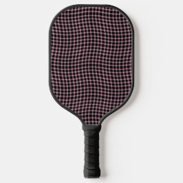 Pink Purple Plaid Checker Seamless Pattern Pickleball Paddle