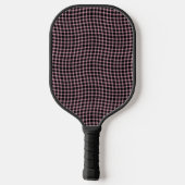 Pink Purple Plaid Checker Seamless Pattern Pickleball Paddle (Achterkant)