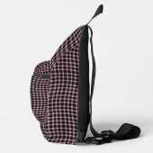 Pink Purple Plaid Checker Seamless Pattern Sling Bag (Rechts)