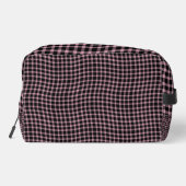 Pink Purple Plaid Checker Seamless Pattern Toiletr Toilettasje (Achterkant)