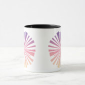 Pink Purple Shine Minimalist Mug | Glow Art Mok (Midden)