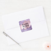 Pink Purple Sparkle Purim Label (Envelop)