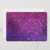 Pink & Purple Sparkling Gemstones Bedankkaart (Achterkant)