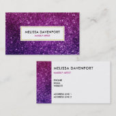 Pink & Purple Sparkling Gemstones Visitekaartje (Voorkant / Achterkant)