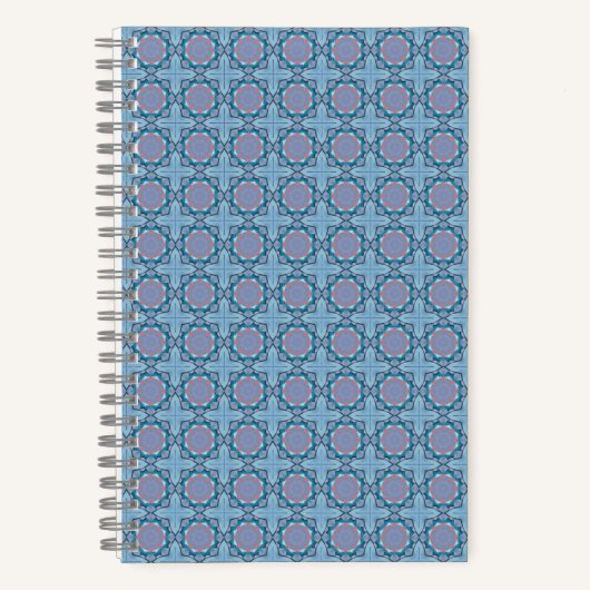 Pink & Purple Square Pattern Notitieboek (Voorkant)