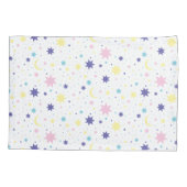 Pink Purple Stars Yellow Moon Cosmic Space. Kussensloop (Achterkant)