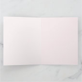 Pink Purple Unicorn Head Kaart (Binnen)